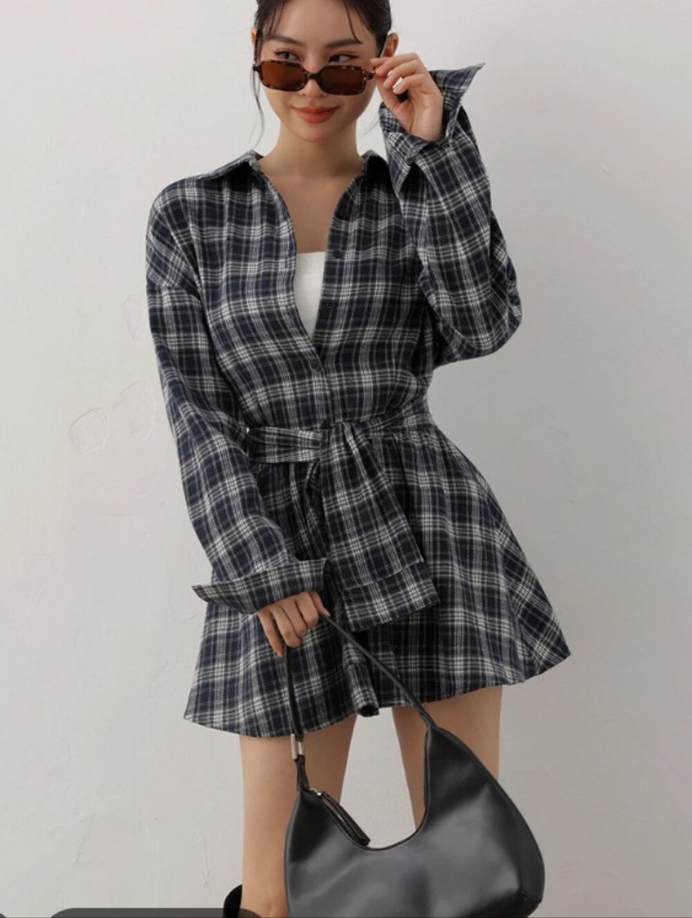 Amazon Plaid Flannel Mini Dress Sz L/XL